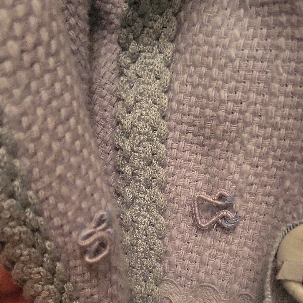 Rare Find Les Copains Sky Blue Textured Blazer - Picture 6 of 8